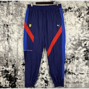 Puma Scuderia Ferrari Joggers Mens Size Extra Large Blue Racing‎ Track Woven